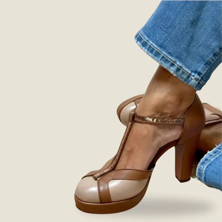 Victoria | Elegant T-Bar Heels