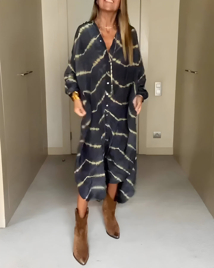 Julia™ | Striped Bohemian Maxi Dress