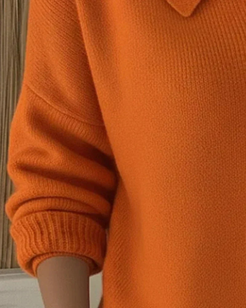 VESPERA | BUTTON COLLAR CARDIGAN