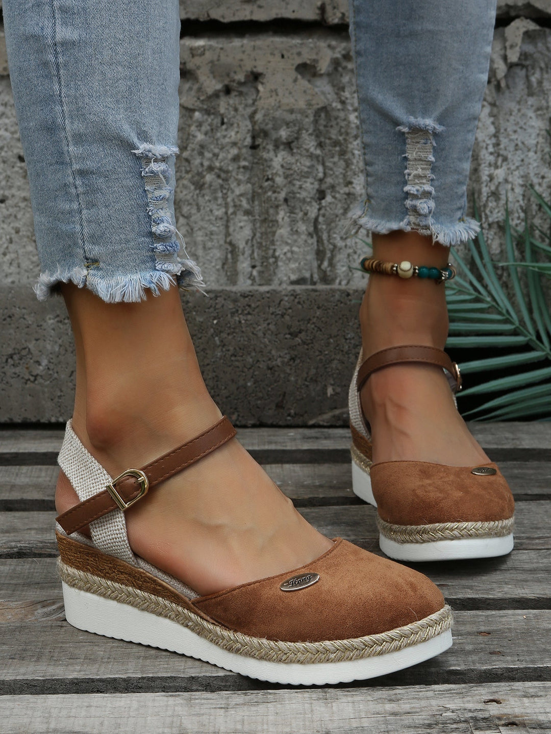 Ruby | Platform Ankle Strap Espadrille Sandals For Women