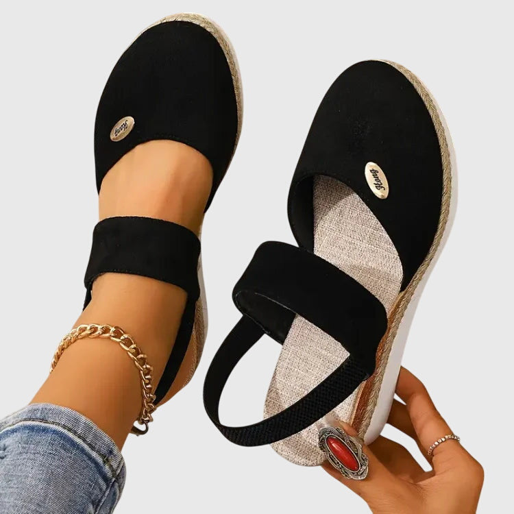 Cadie | Slingback Platform Espadrille Sandals For Women