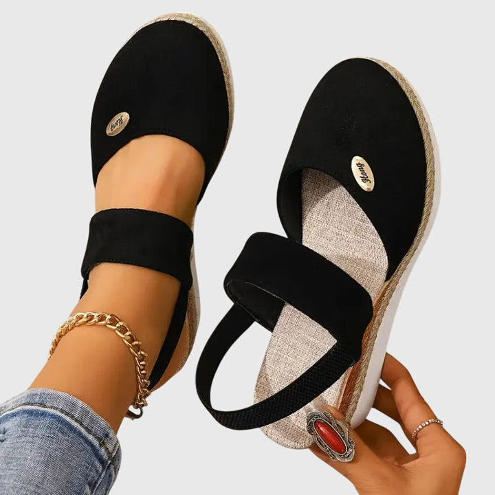 Cadie | Slingback Platform Espadrille Sandals For Women