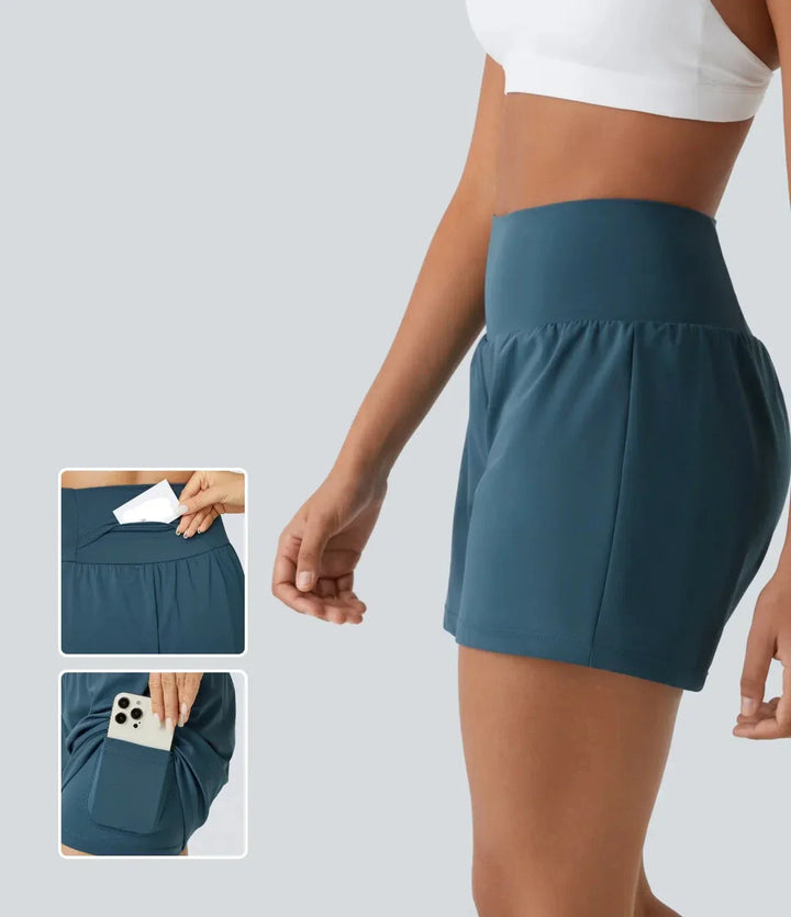 Lisa | Multifunctional 2-in-1 Yoga Shorts with Pockets