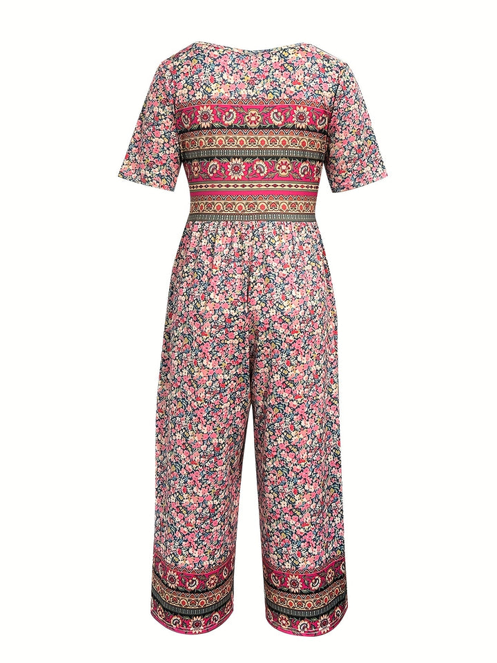 Tracy-Elegant Wide-Leg Pants Dress