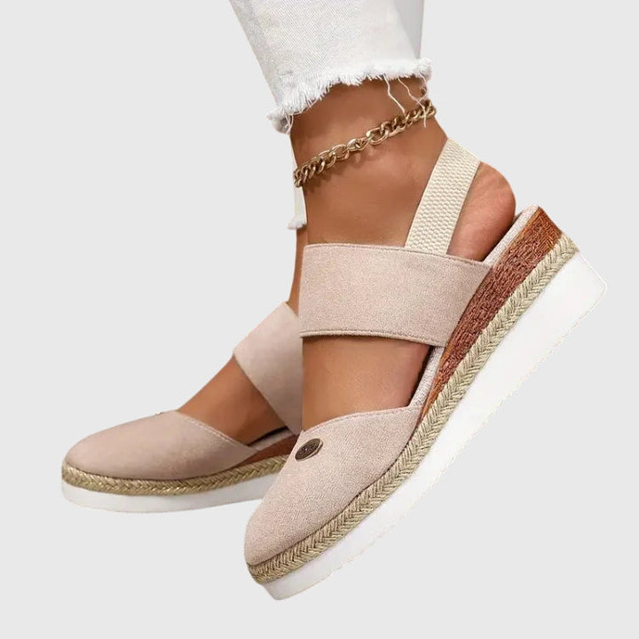 Cadie | Slingback Platform Espadrille Sandals For Women