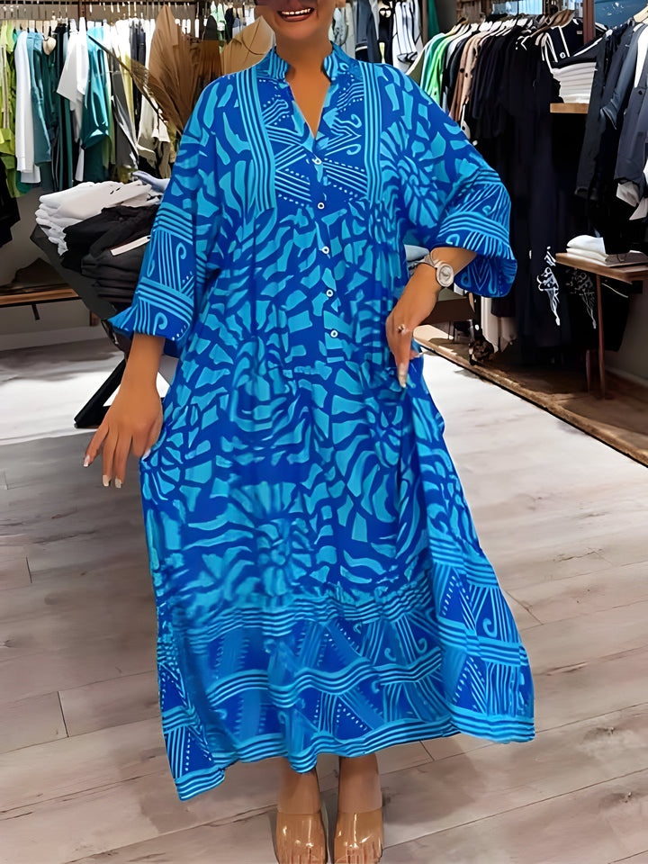 Ava –Dress with Artistic Print