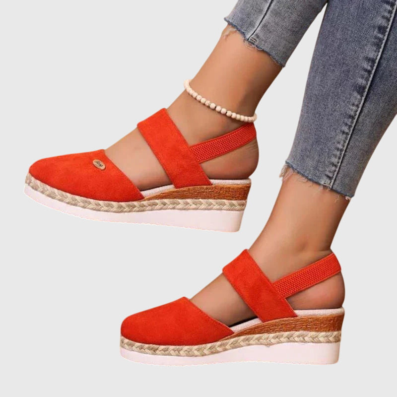 Cadie | Slingback Platform Espadrille Sandals For Women