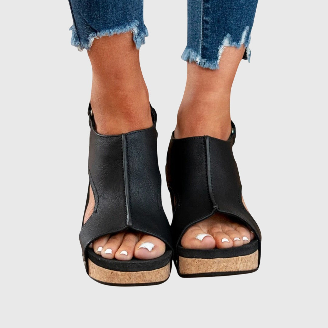 Christel | Platform Open Toe Sandals For Women