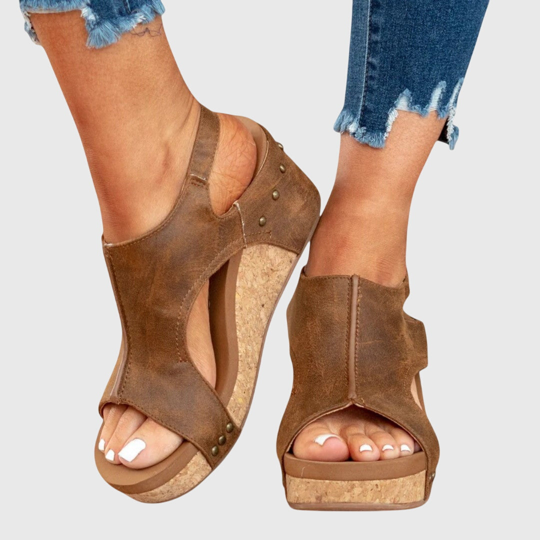 Christel | Platform Open Toe Sandals For Women