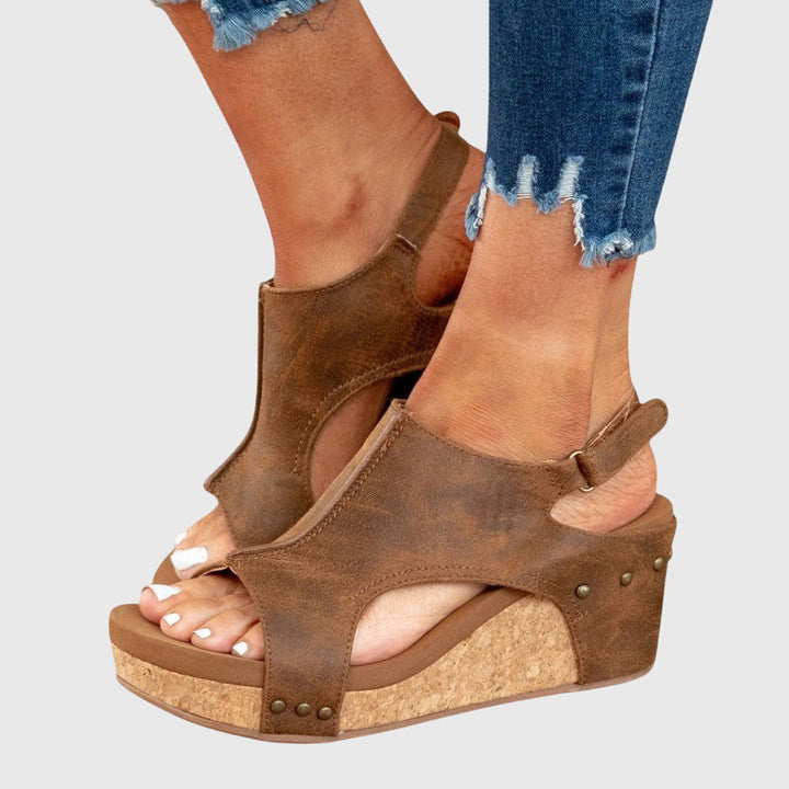 Christel | Platform Open Toe Sandals For Women