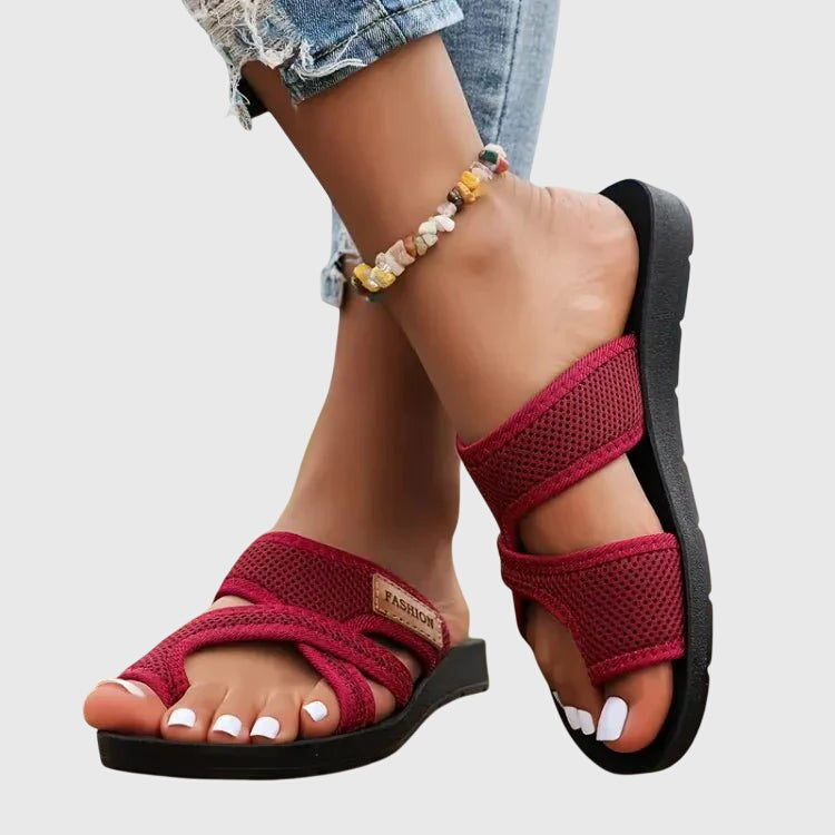 Arwen | Open Toe Crisscross Sandals For Women