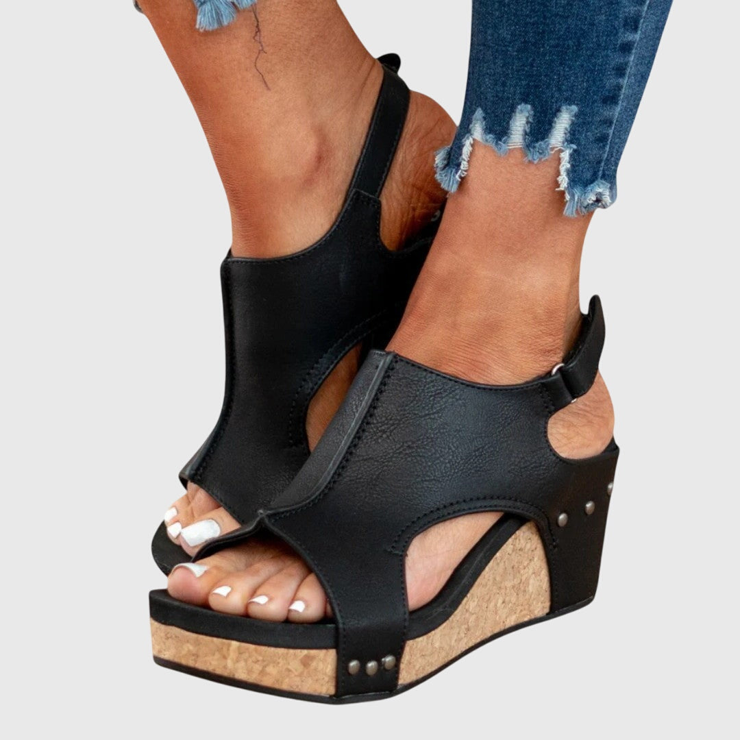 Christel | Platform Open Toe Sandals For Women