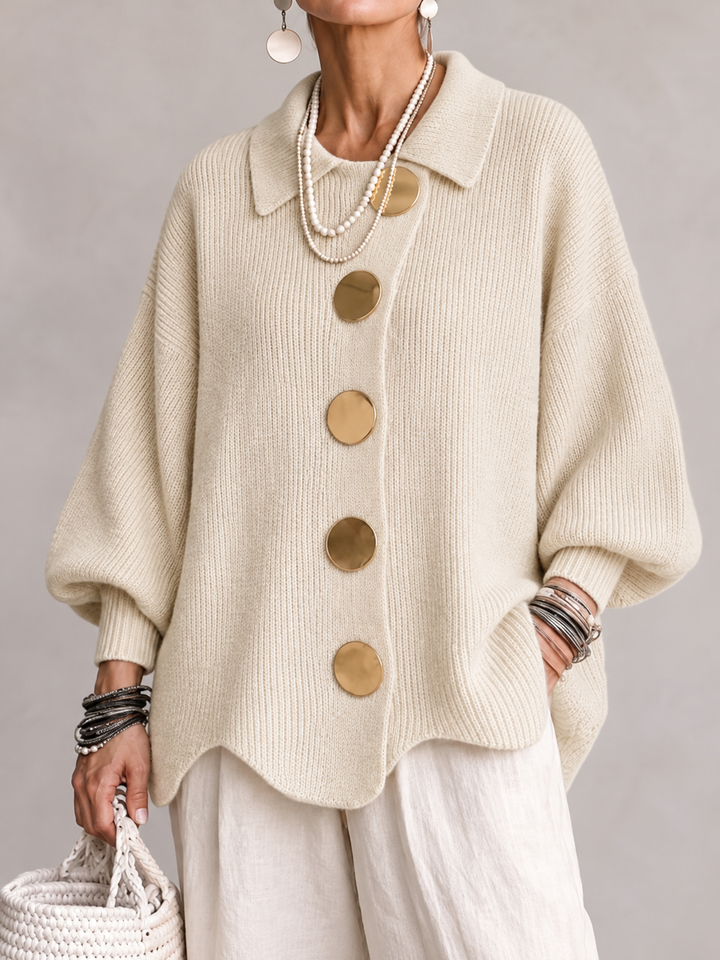 Isadorra™ Oversized Collared Cardigan