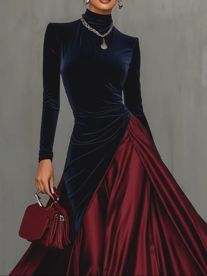Clara™ - Velvet &amp; Satin Gown