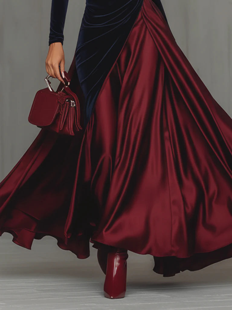 Clara™ - Velvet &amp; Satin Gown