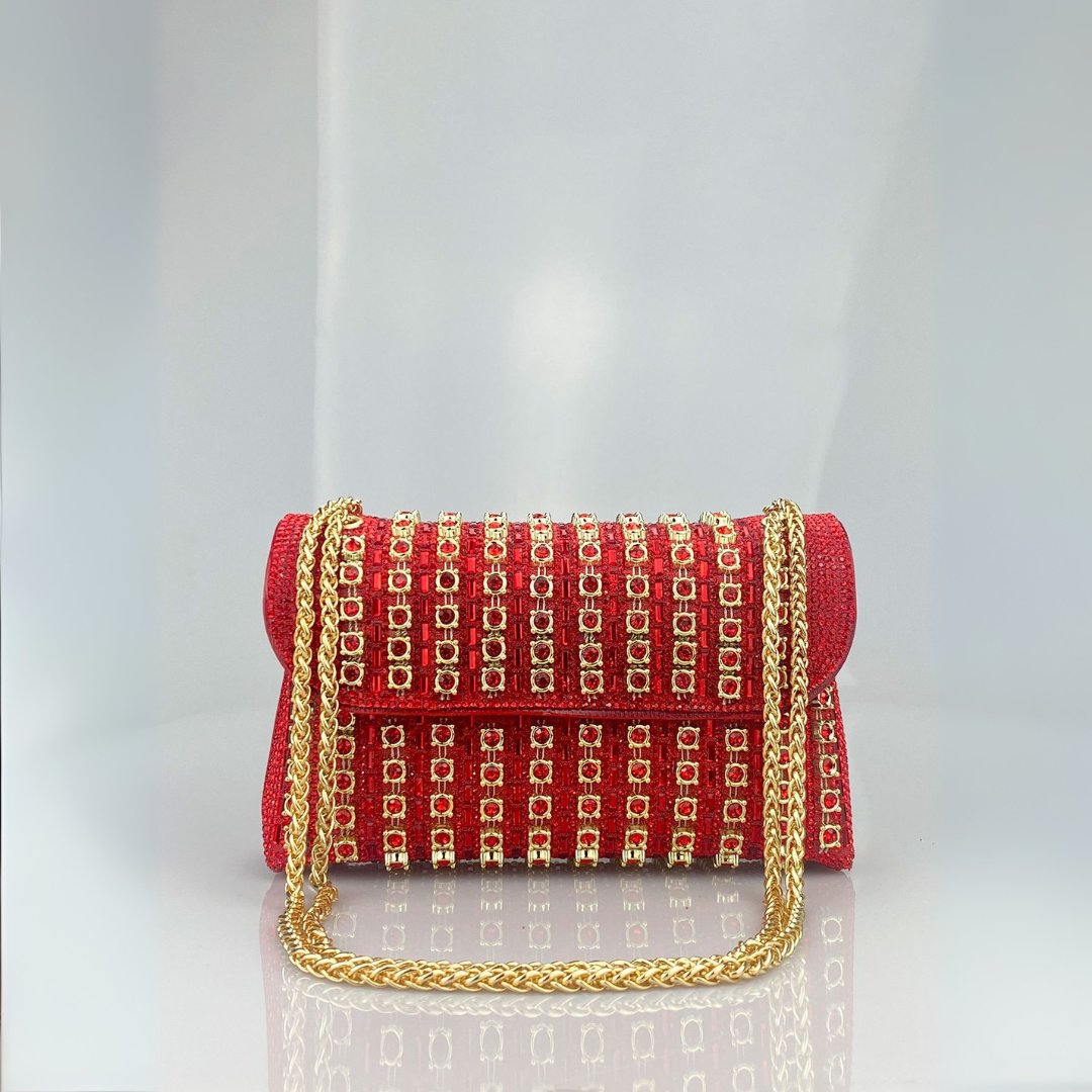 Jessie™ - Chic Chain Coloured Diamond Shoulder Bag