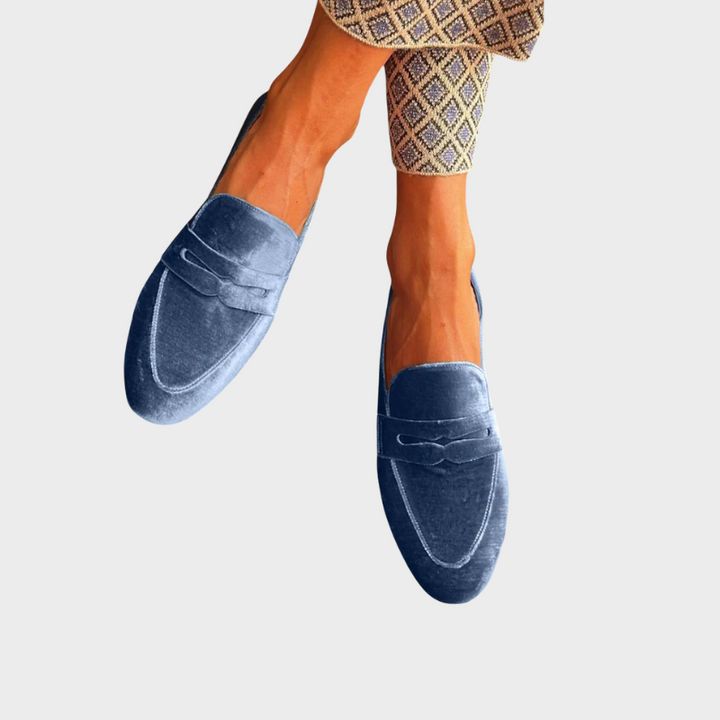 Maelle | Suede Penny Loafers For Women
