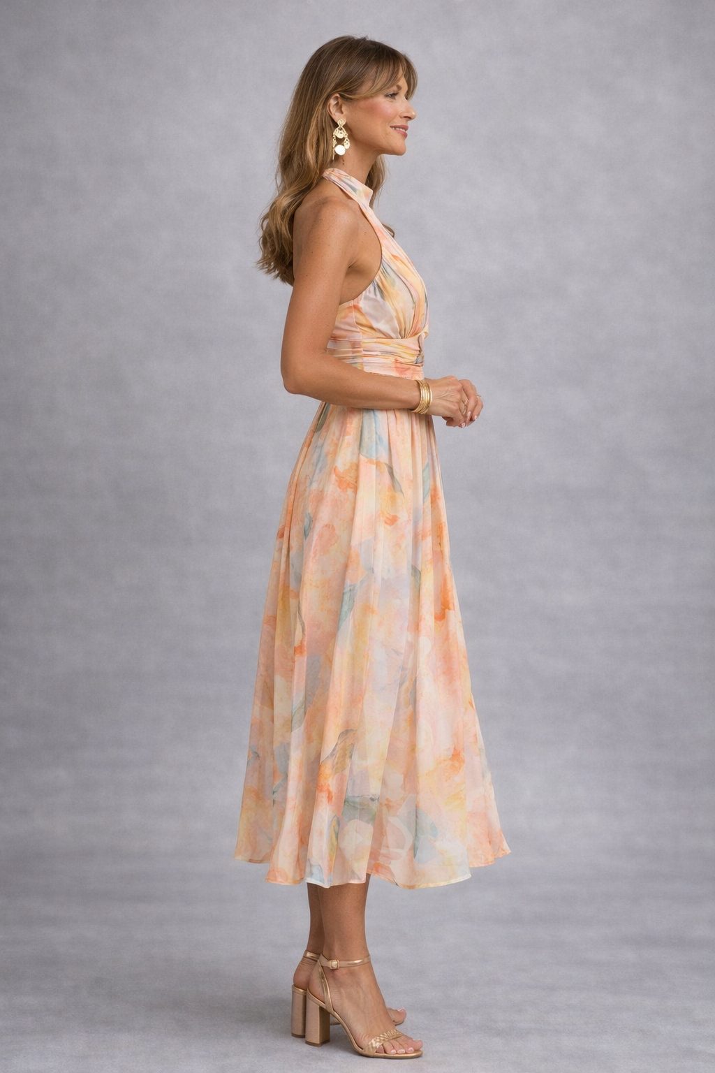 Elena | Pastel Halter Occasion Dress