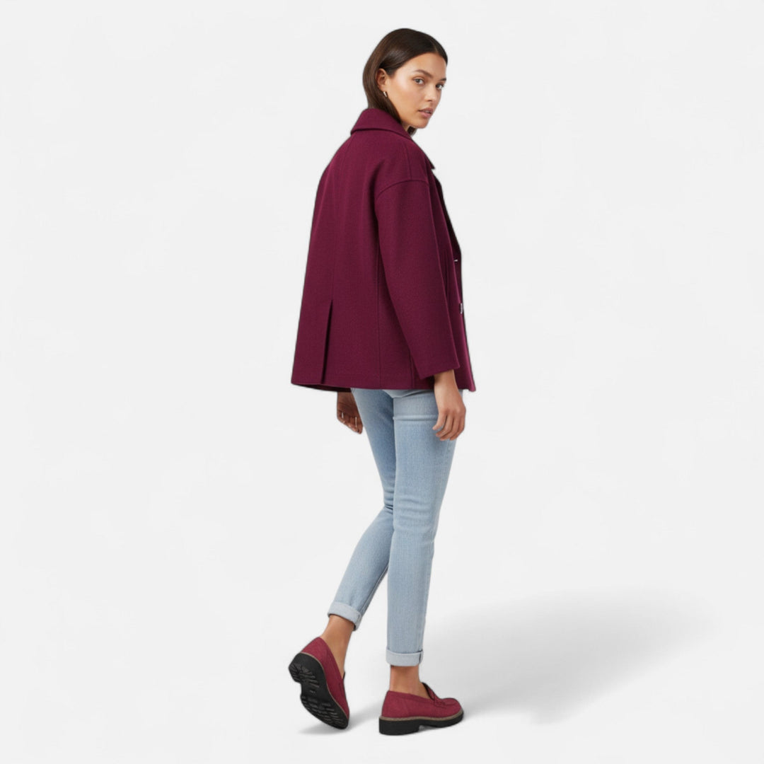 Myla | Double-Breasted Cropped Blazer For Women