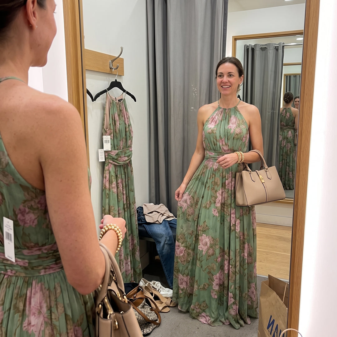 Floral Halter Maxi Dress