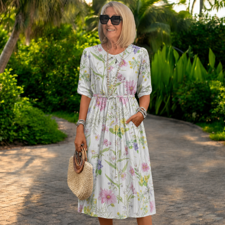 Greta | Floral A-Line Summer Dress