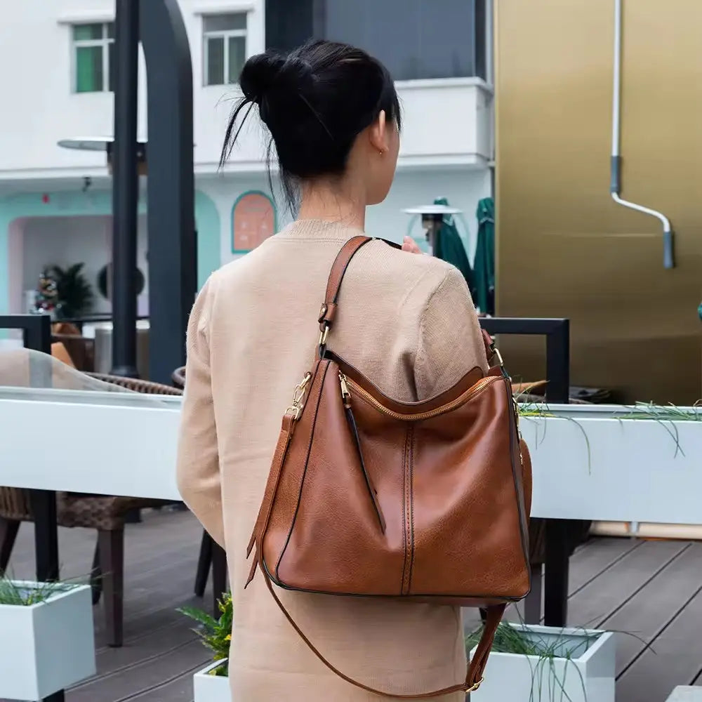 Luxury Hobo Anti-Theft Handbag + FREE Pouch Wallet