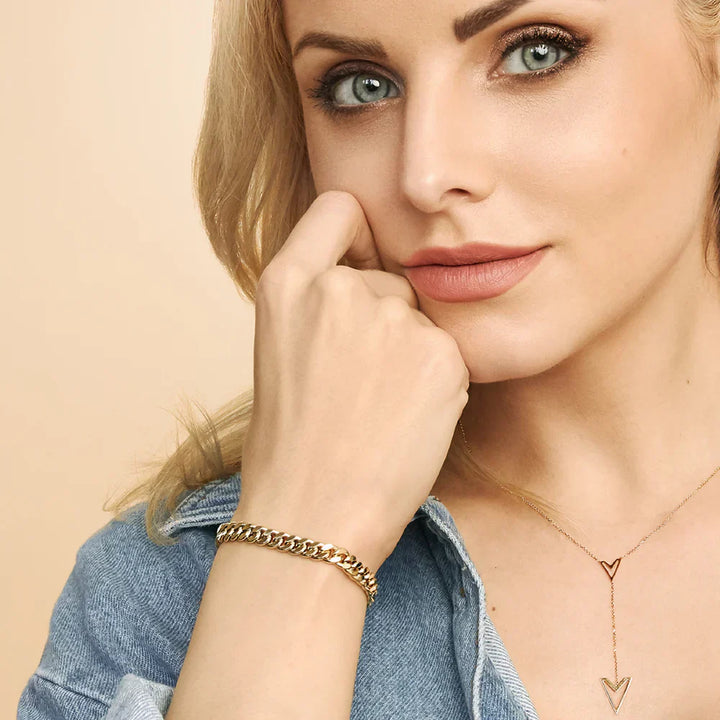 Estate Cuban Bracelet | Gold 16k