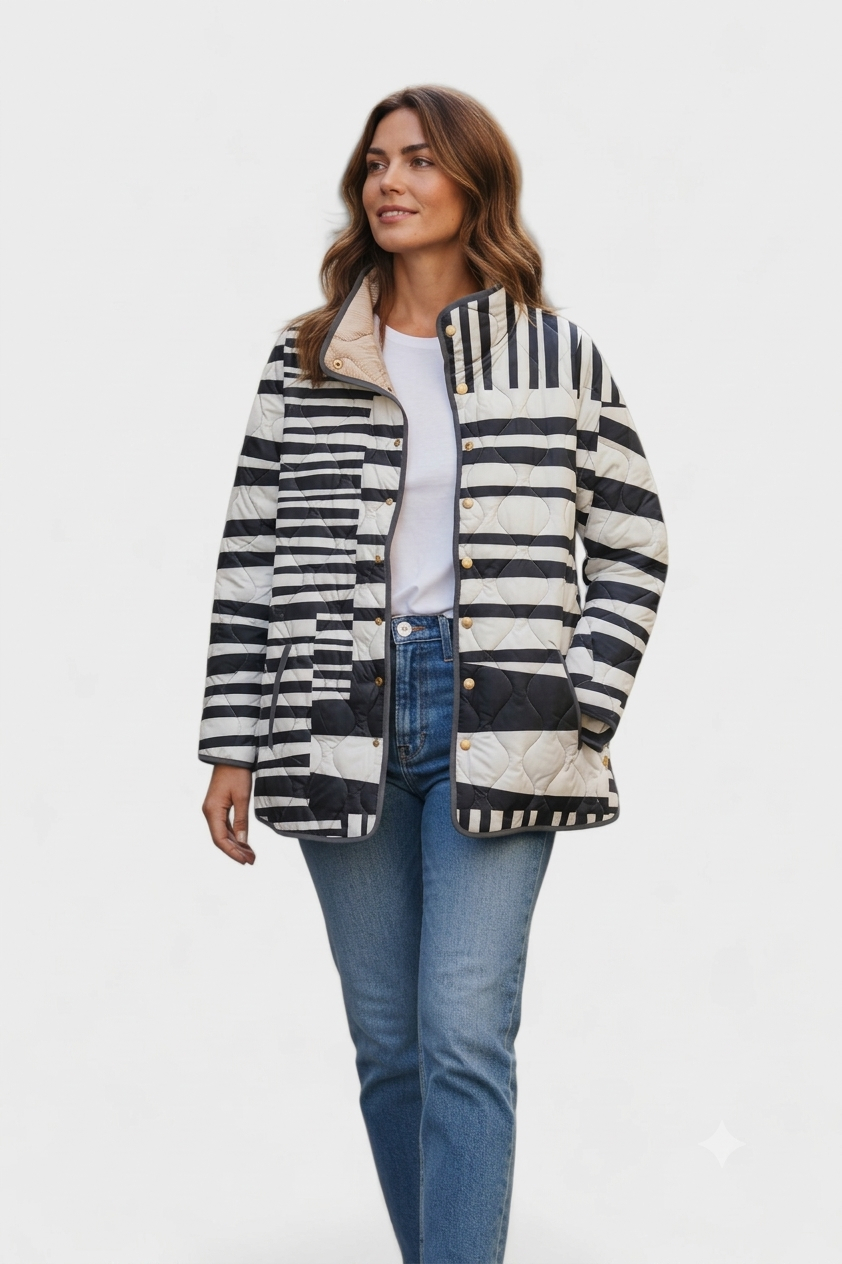 Olivia | Quilted Zip-Up Puffer Jacket For Women