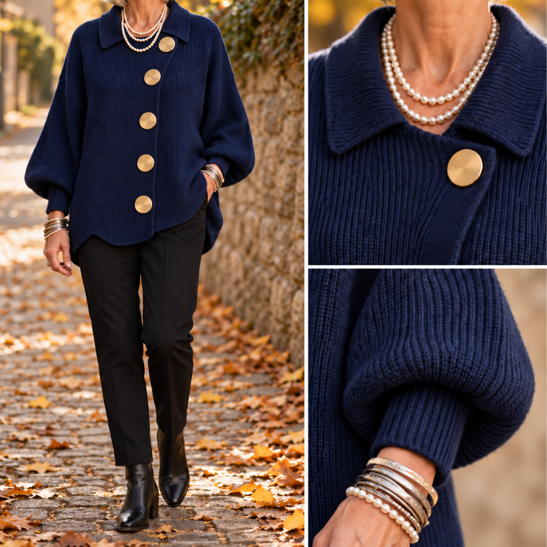 Isadorra™ Oversized Collared Cardigan