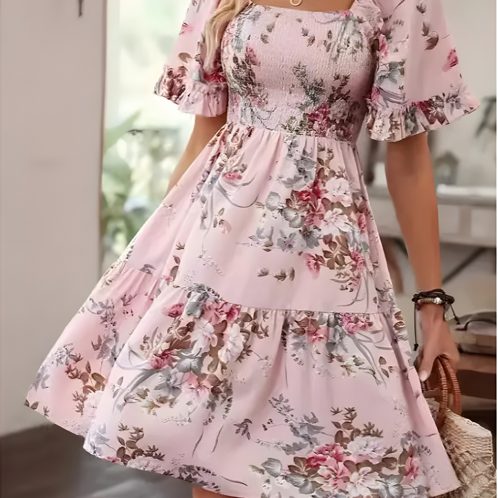 Jezzy | Stylish Floral Tiered Dress