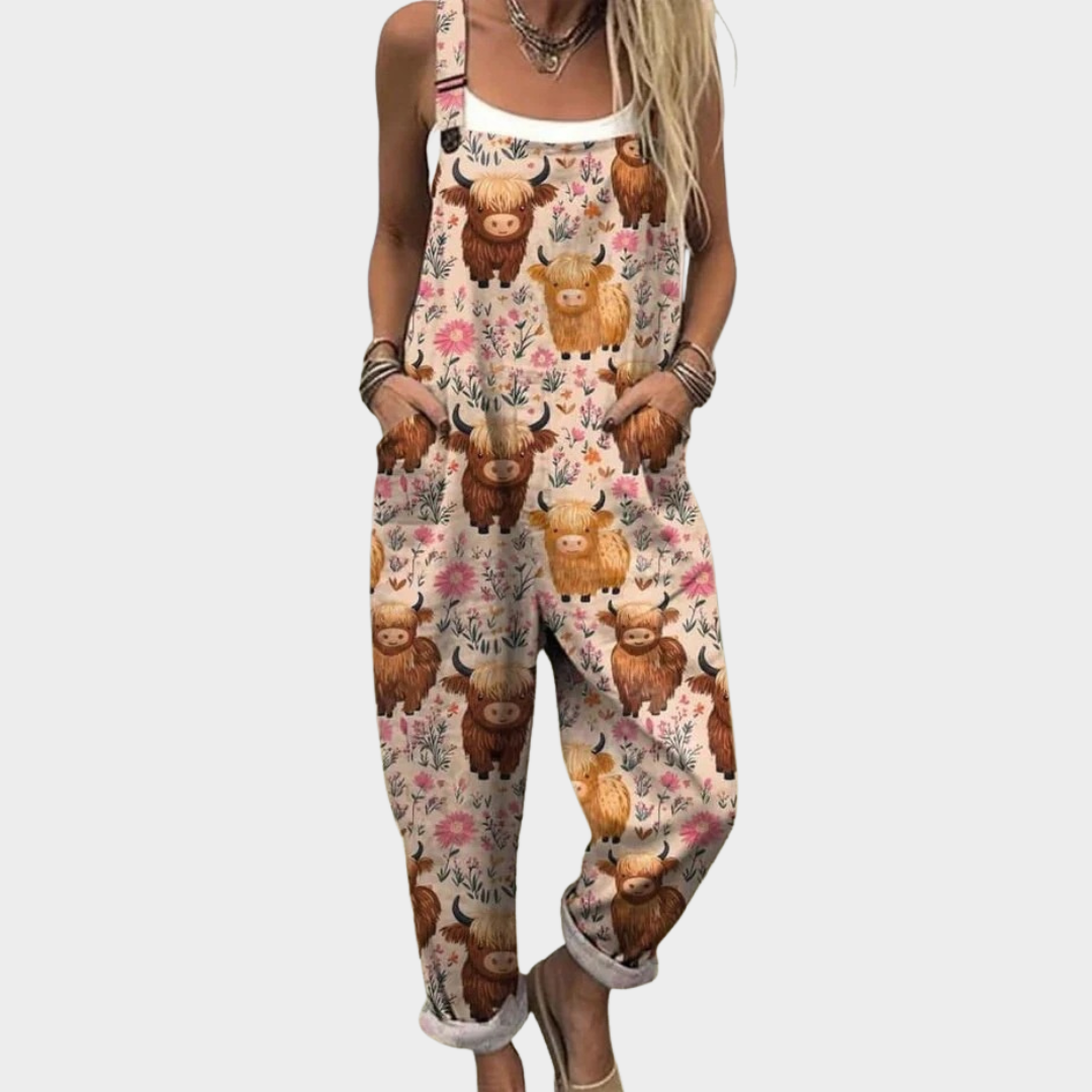 Amy | Everyday Printed Dungarees