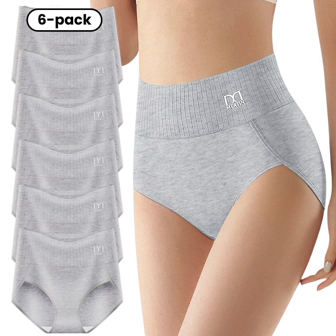 Shapwear™ - 6-pack Breathable &amp; Comfortable High Waist Panties with Tummy Support
