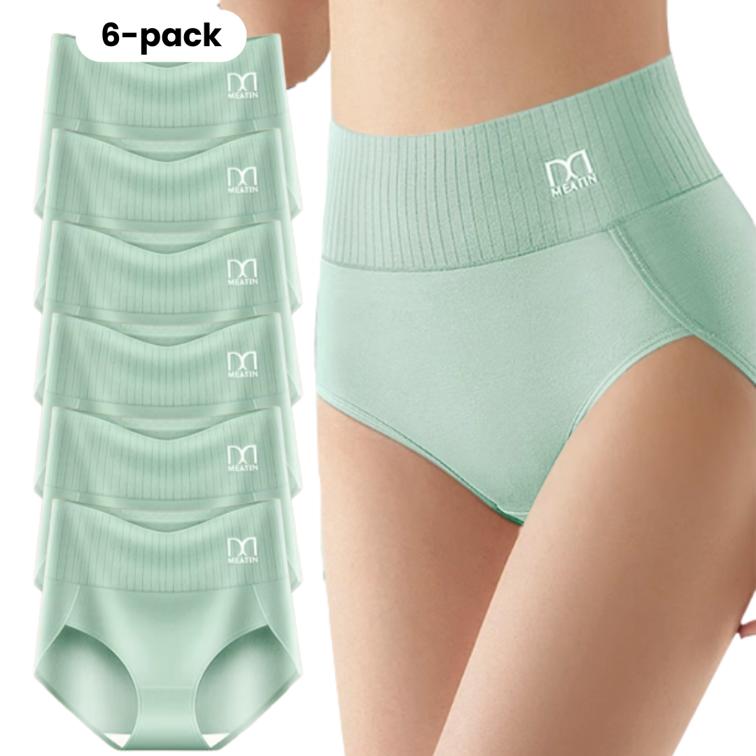 Shapwear™ - 6-pack Breathable &amp; Comfortable High Waist Panties with Tummy Support