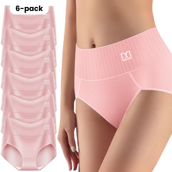 Shapwear™ - 6-pack Breathable &amp; Comfortable High Waist Panties with Tummy Support