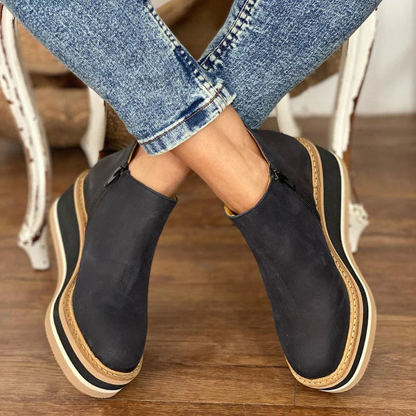 Riva | Platform Slip-On Chelsea Boots For Women