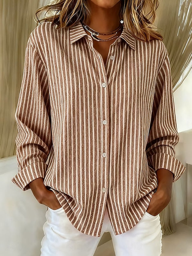 JACQUELINE | STRIPED BUTTON-DOWN SHIRT