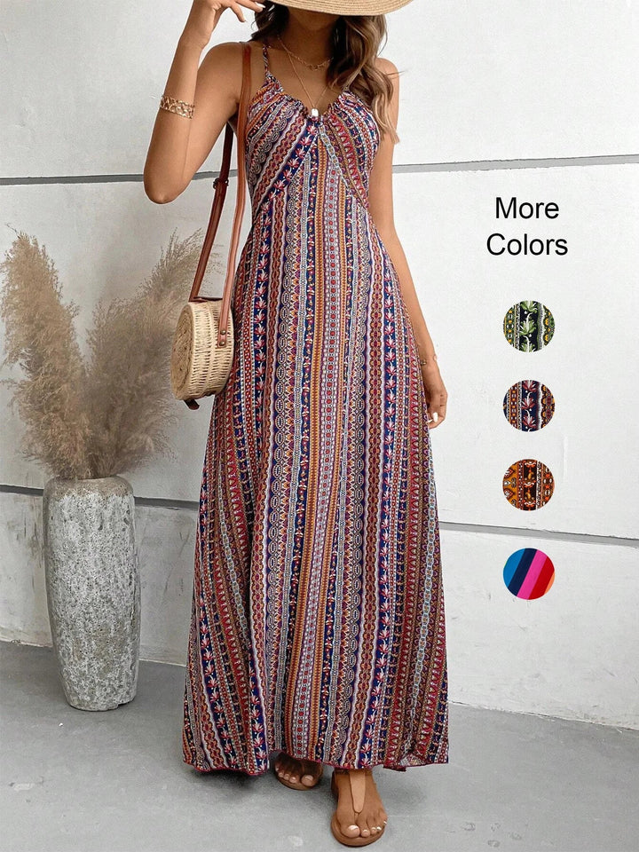 Hanna™ - Ethnic Backless Dress