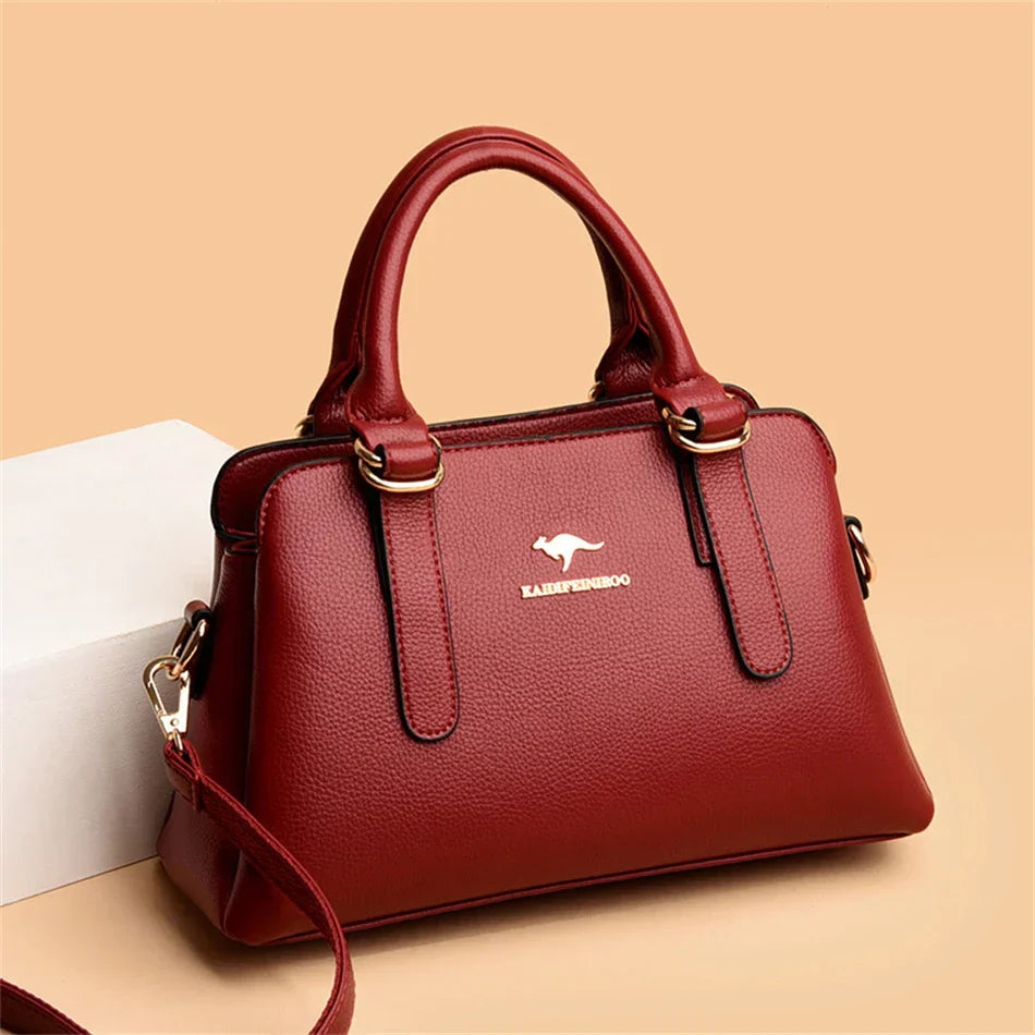 MARIA | BURGUNDY HANDBAG