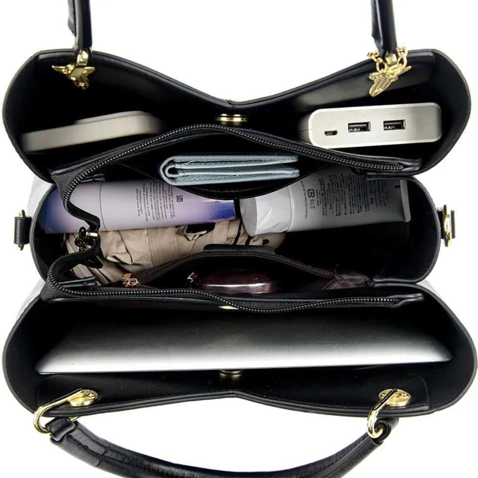 FELINA | BLACK SHOULDER BAG