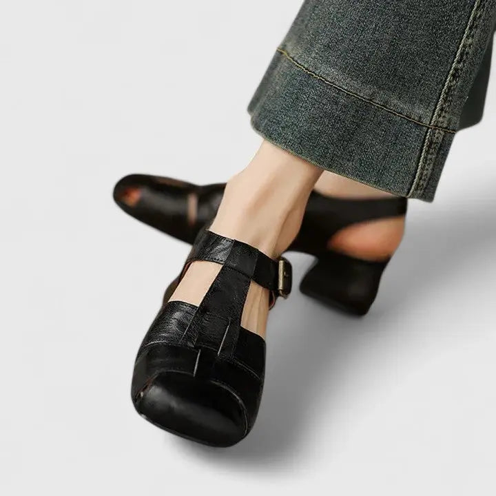 Cordelia | Open Toe Leather Sandals For Women