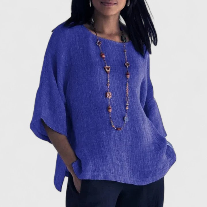 Mireille | Oversized Linen Blouse For Women