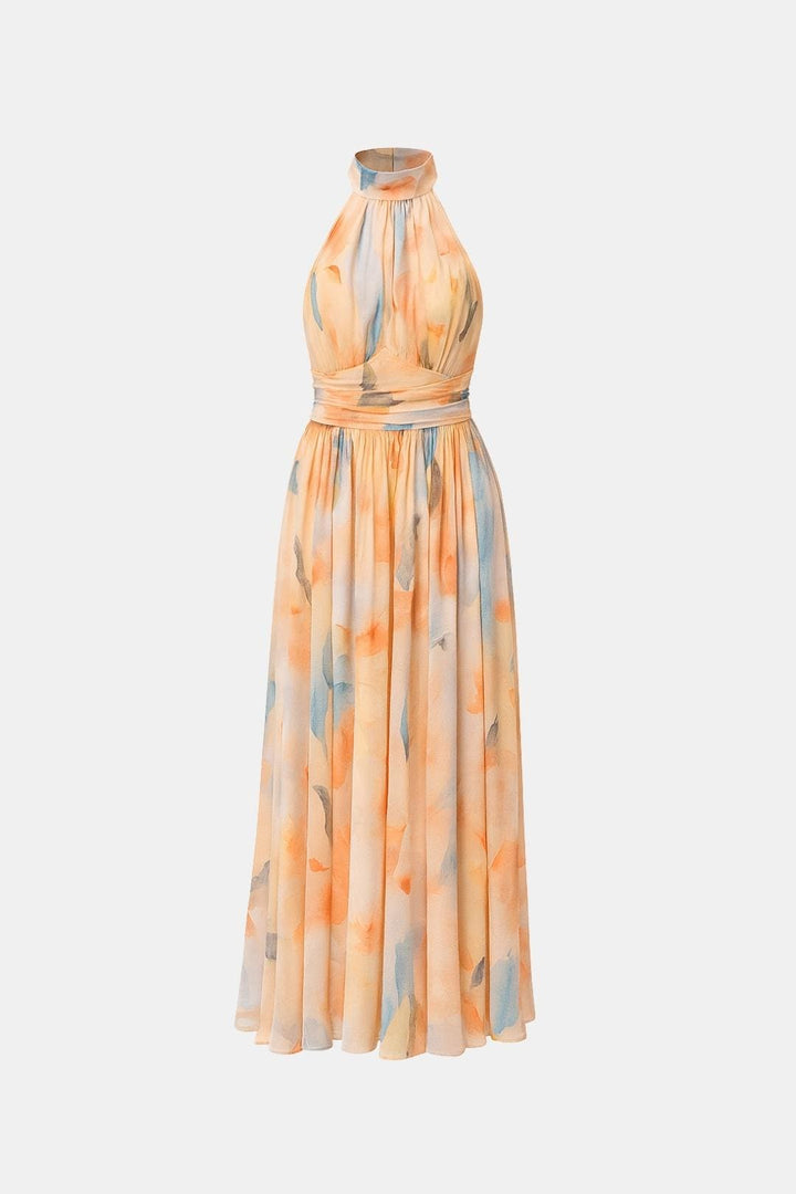 Sandra – Sleeveless Pleated Midi Dress