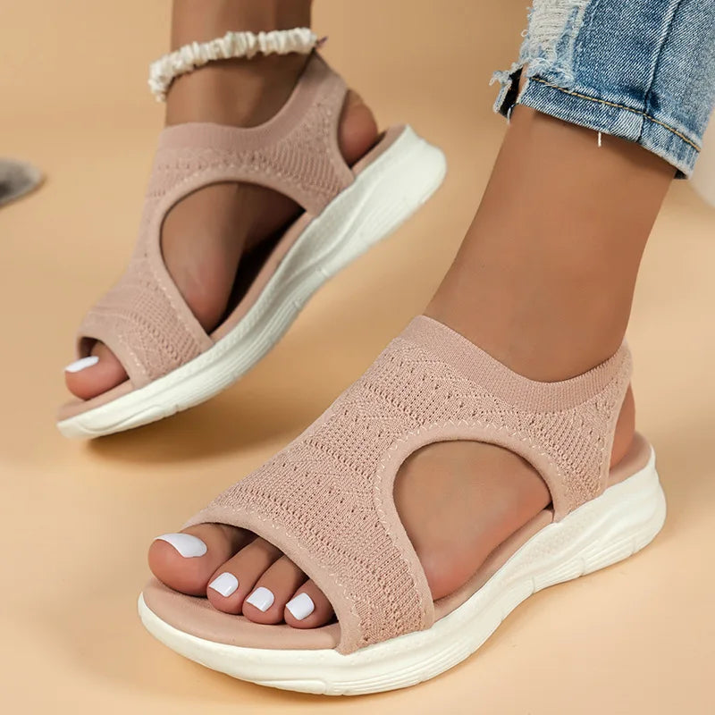 Valentina | Knit Sport Sandals With Open Toe For Women