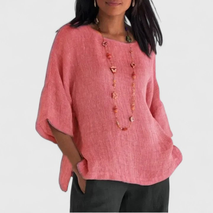 Mireille | Oversized Linen Blouse For Women