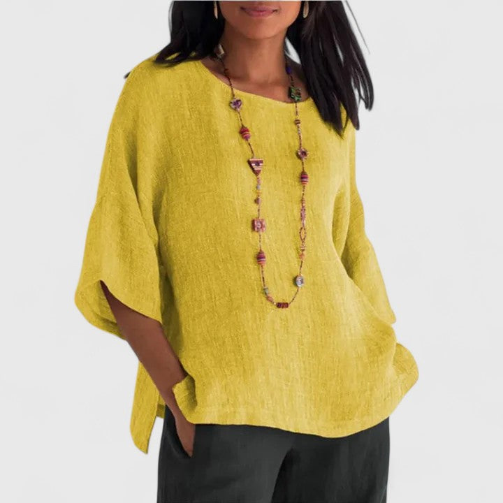 Mireille | Oversized Linen Blouse For Women