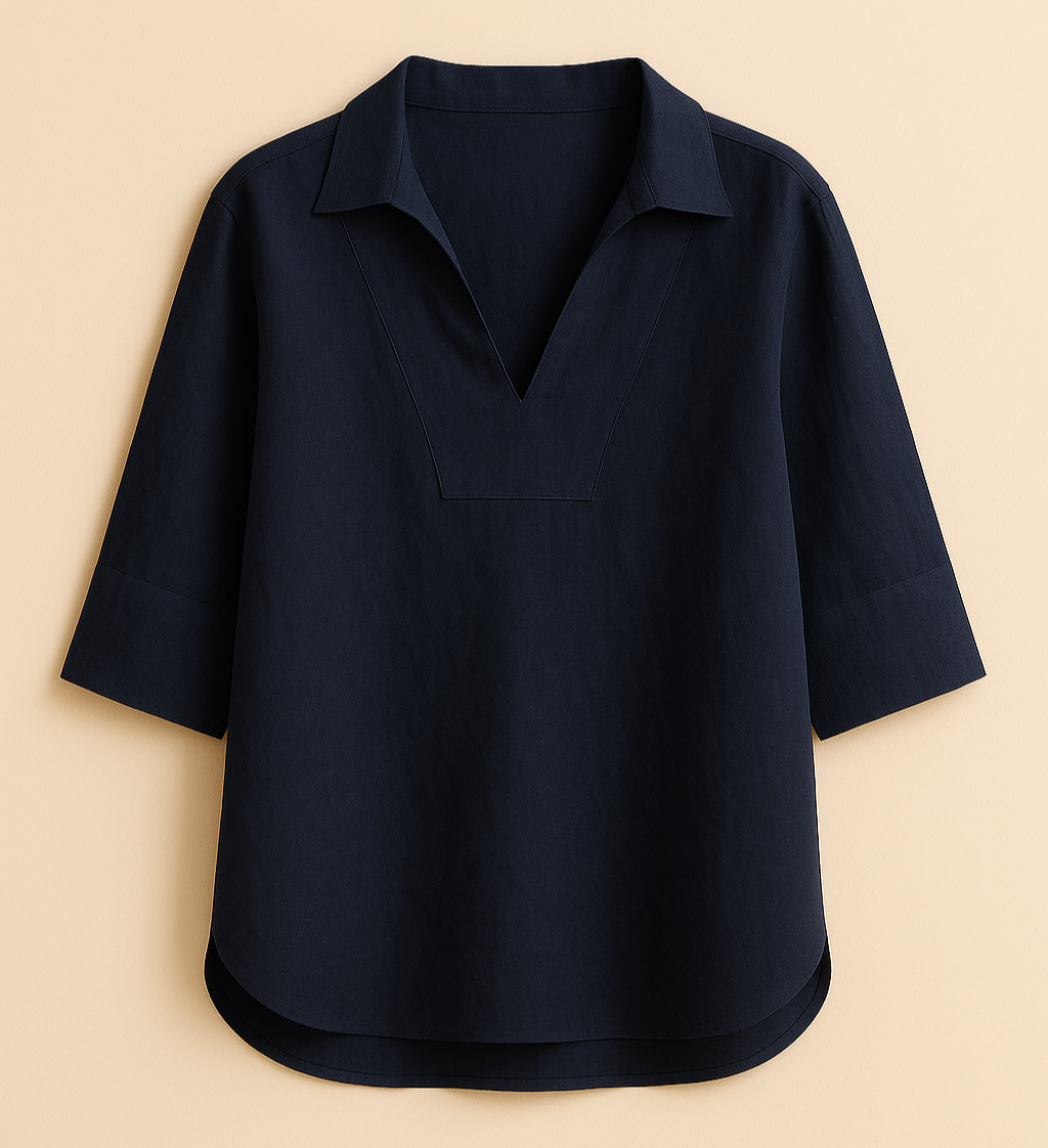 Surya | Elegant Linen Blouse