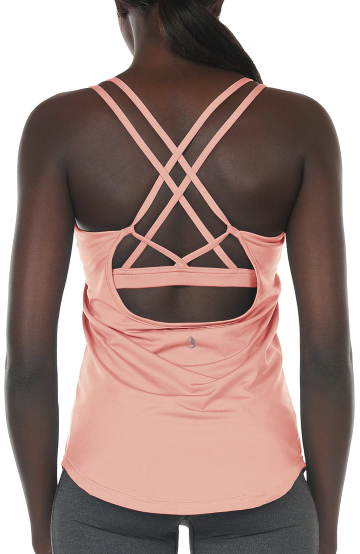 Lisa Workout Tank Tops Built in Bra - Women&