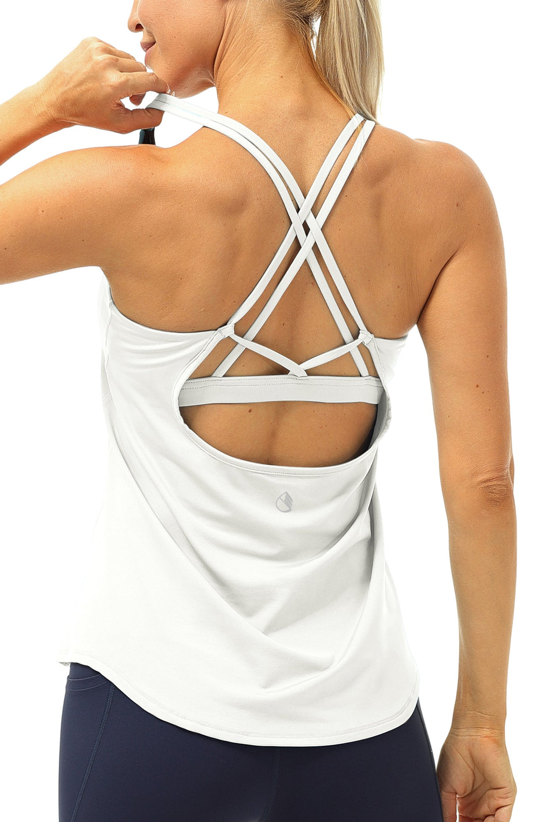 Lisa Workout Tank Tops Built in Bra - Women&