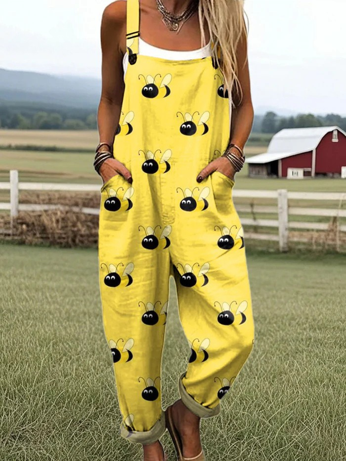 Lauren | Bumblebee Dungarees