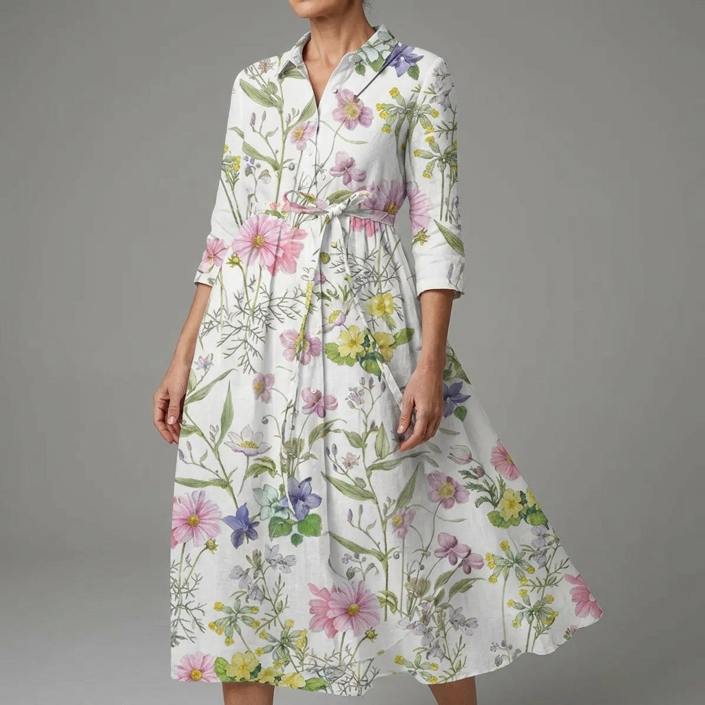 Greta | Floral A-Line Summer Dress
